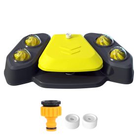 Dog Water Fountain Multifunctional Automatic Pet Water Dispenser Outdoor Step-on Activated Sprinkler for Drinking Shower Fun (Option: yellow)