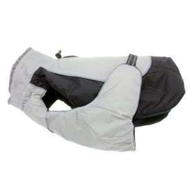 Alpine All-Weather Dog Coat (Color: Black and Gray, size: 3X-Large)