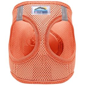 American River Solid Ultra Choke Free Dog Harness (Color: Coral, size: 2X-Large)