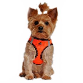 American River Top Stitch Dog Harness (Color: Iridescent Orange, size: 3X-Large)