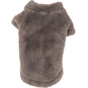 Soft Plush Pullover (Color: Soft Brown, size: 4X-Large)