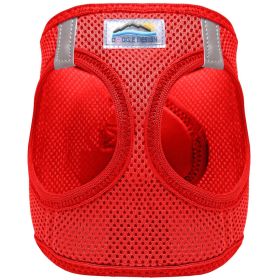 American River Solid Ultra Choke Free Dog Harness (Color: Red, size: small)